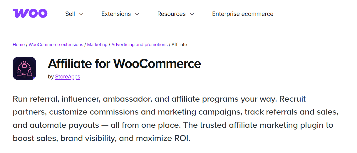 Affiliate for WooCommerce affiliate plugin