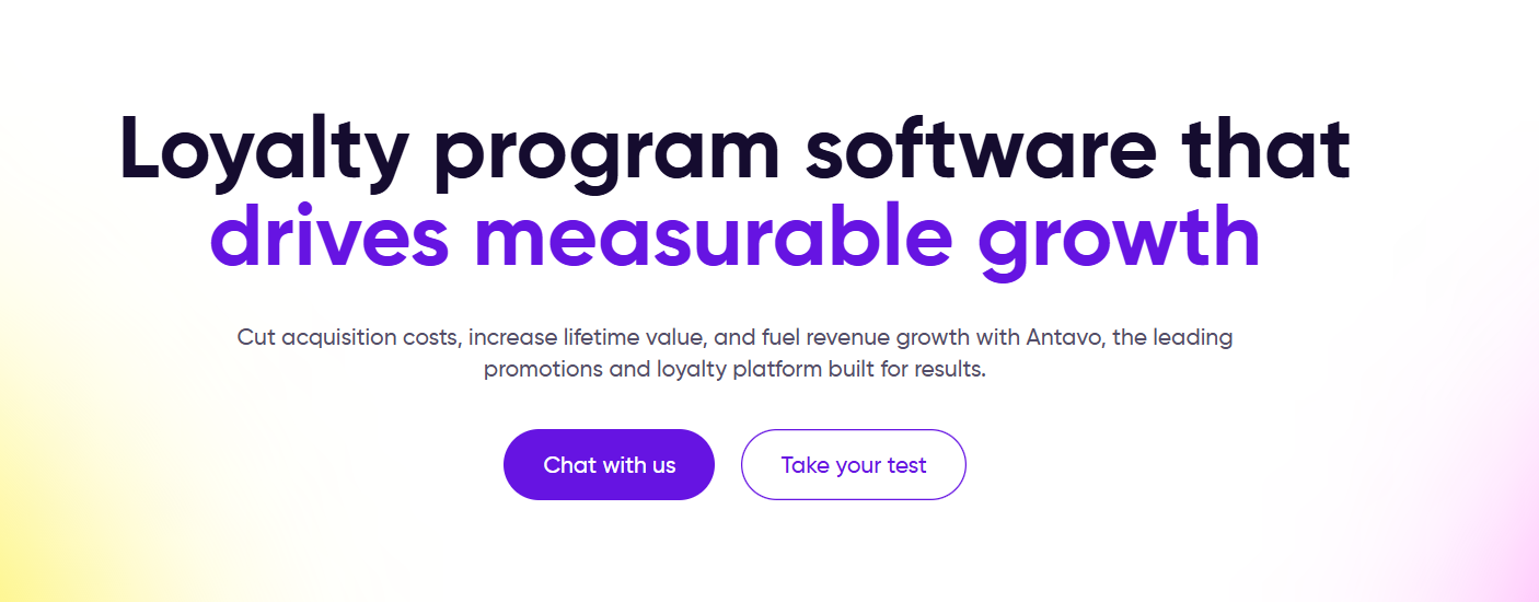 Antavo loyalty program software home page