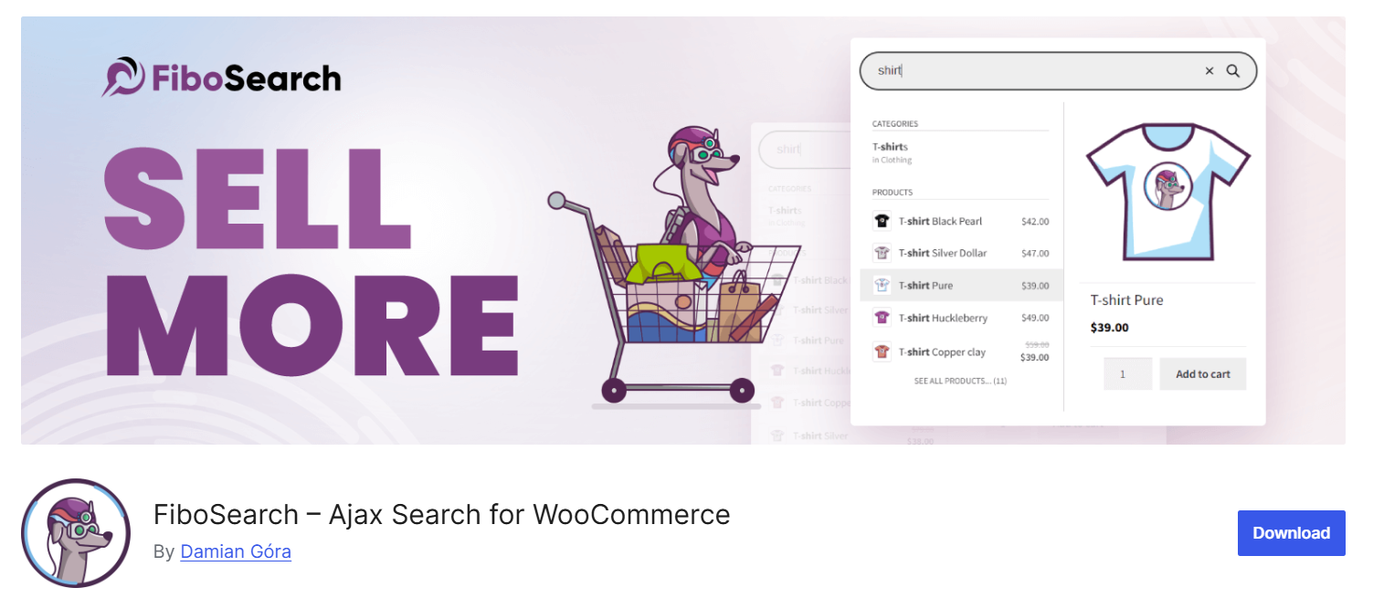 FiboSearch AJAX search plugin for WooCommerce