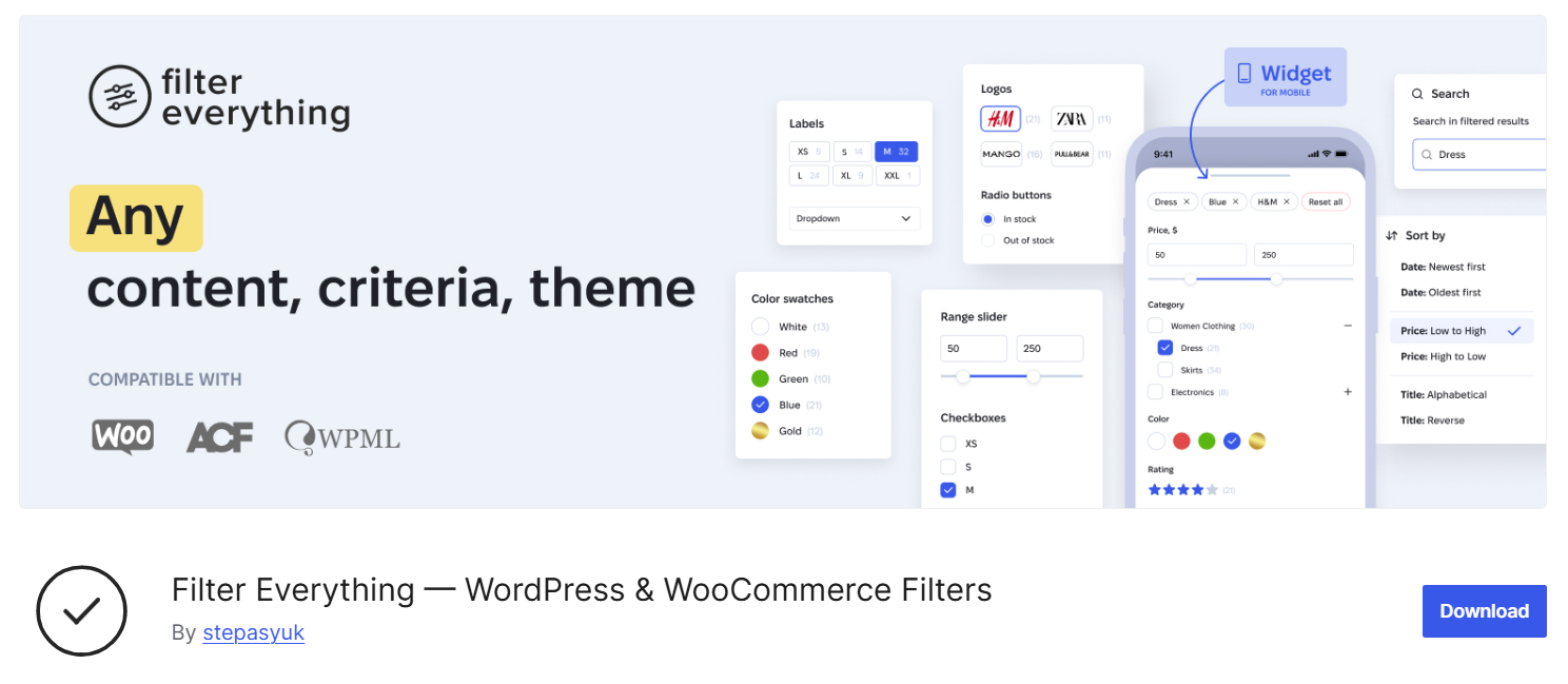 Filter Everything plugin for WooCommerce