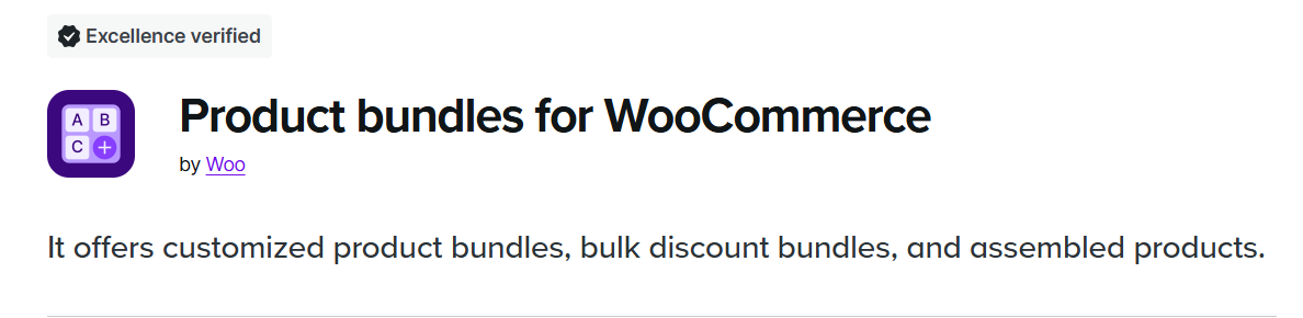 Product Bundles extension for WooCommerce