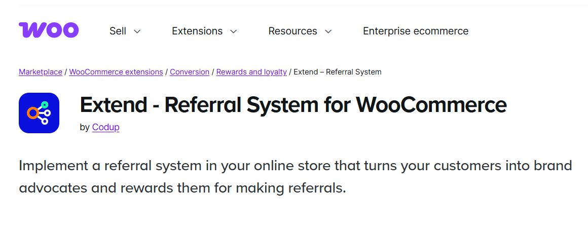 Extend Referral System for WooCommerce