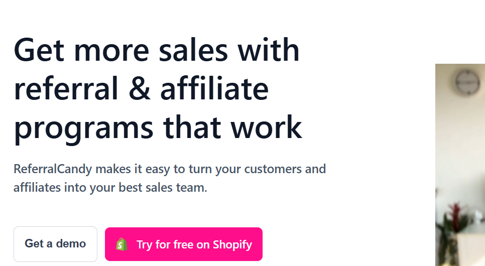 ReferralCandy referral and affiliate program home page