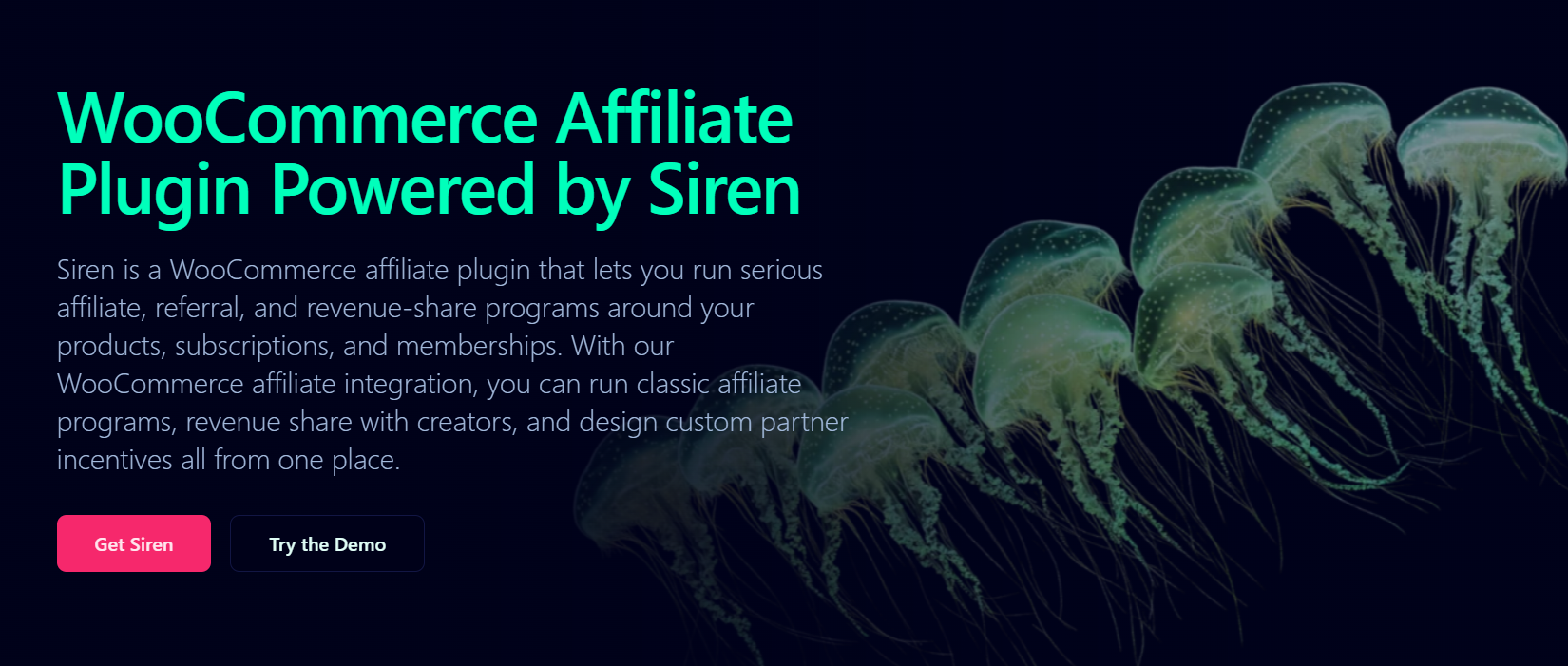 Siren Affiliates WooCommerce affiliate plugin setup