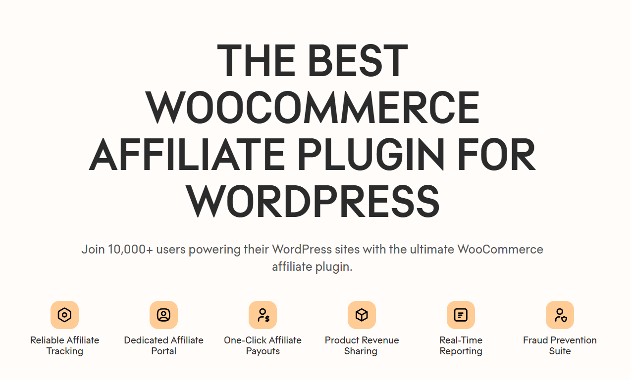Solid Affiliate WooCommerce affiliate plugin page