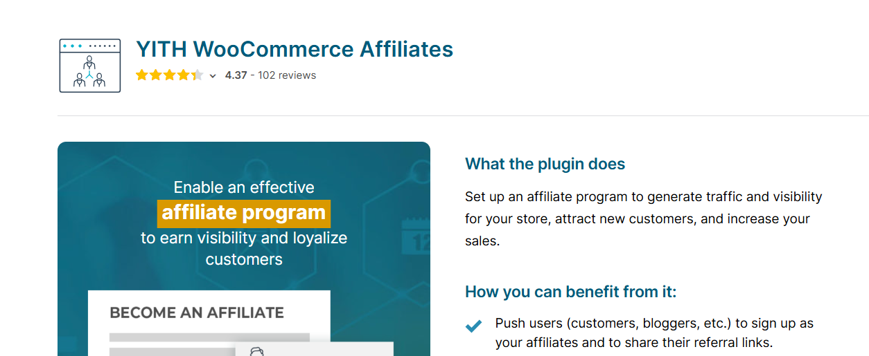 YITH WooCommerce Affiliates plugin