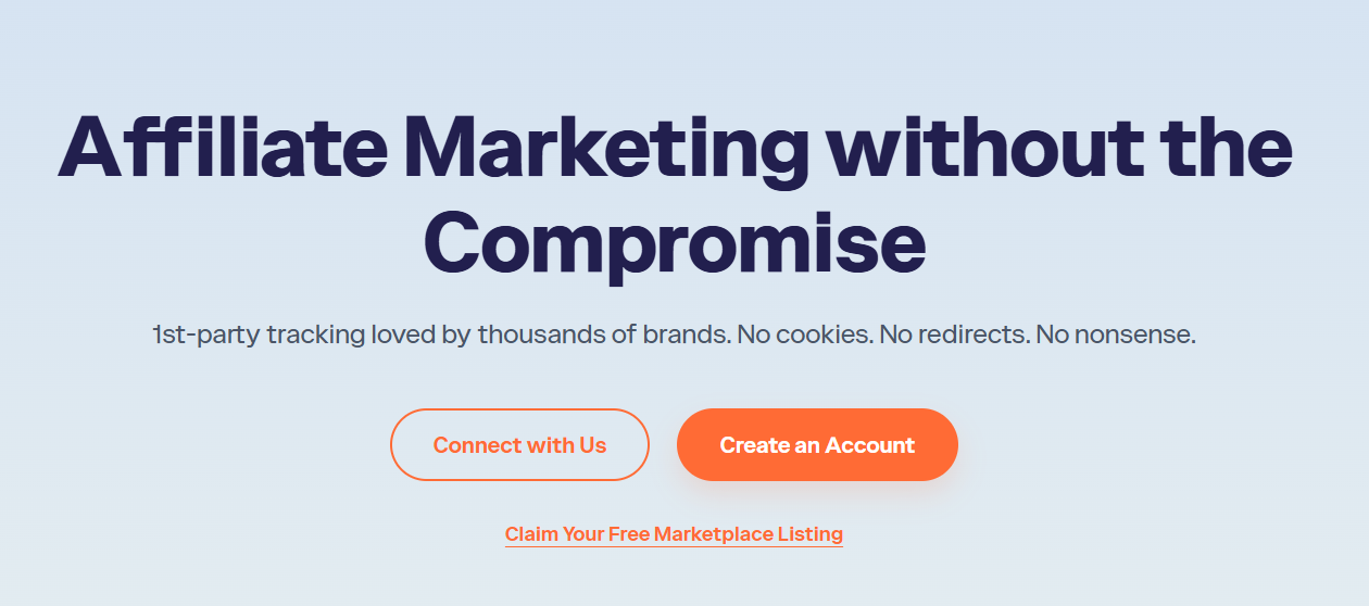 Refersion ecommerce affiliate and creator platform homepage