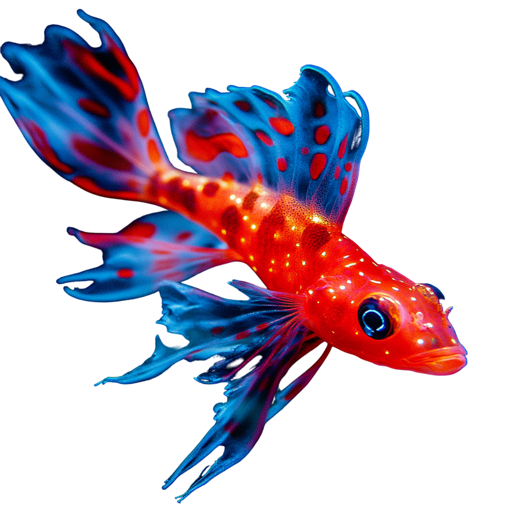 Bioluminescent sea creature illustration