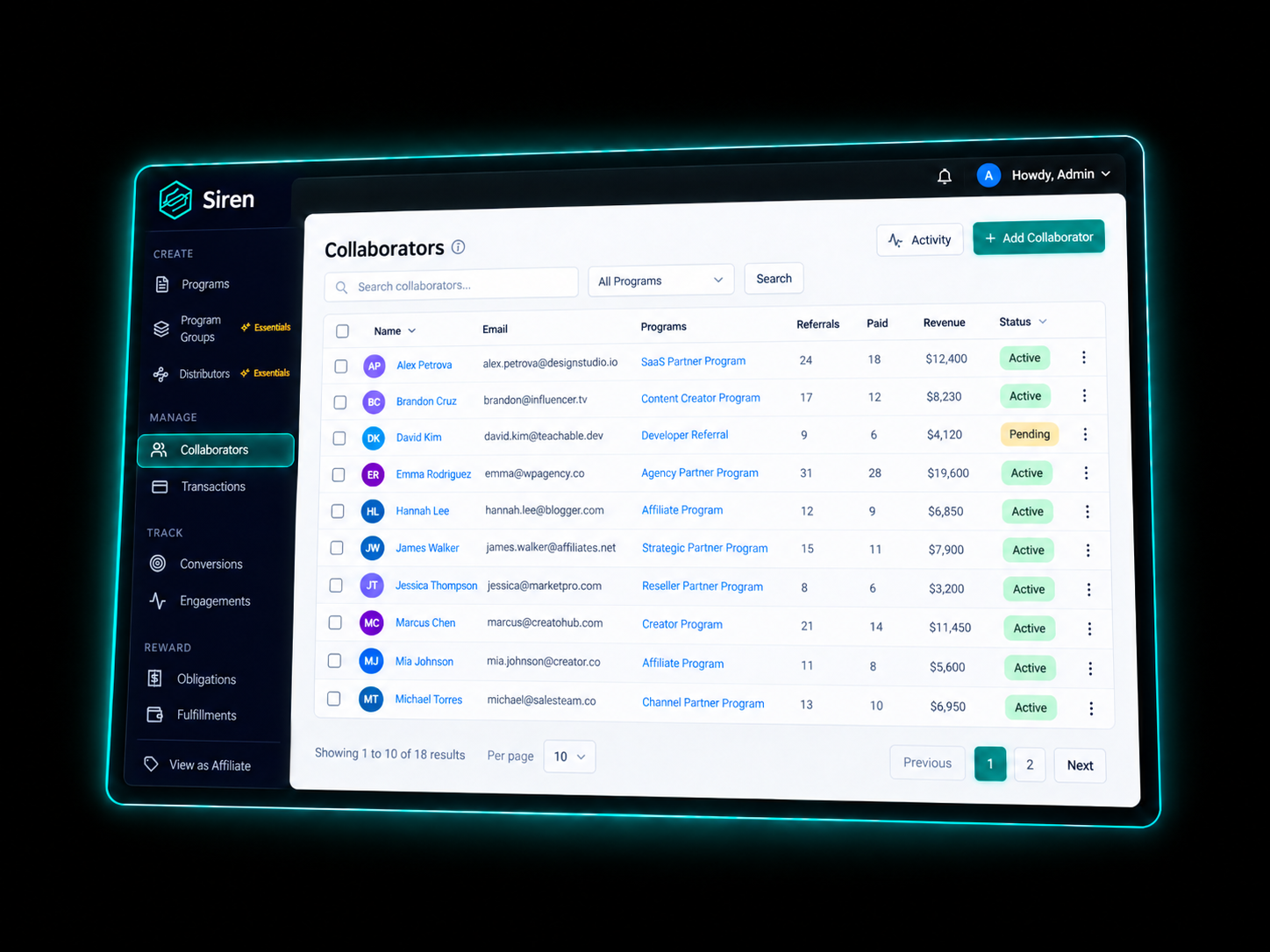 partner relationship program software for b2b saas